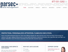 Tablet Screenshot of parsecdata.com